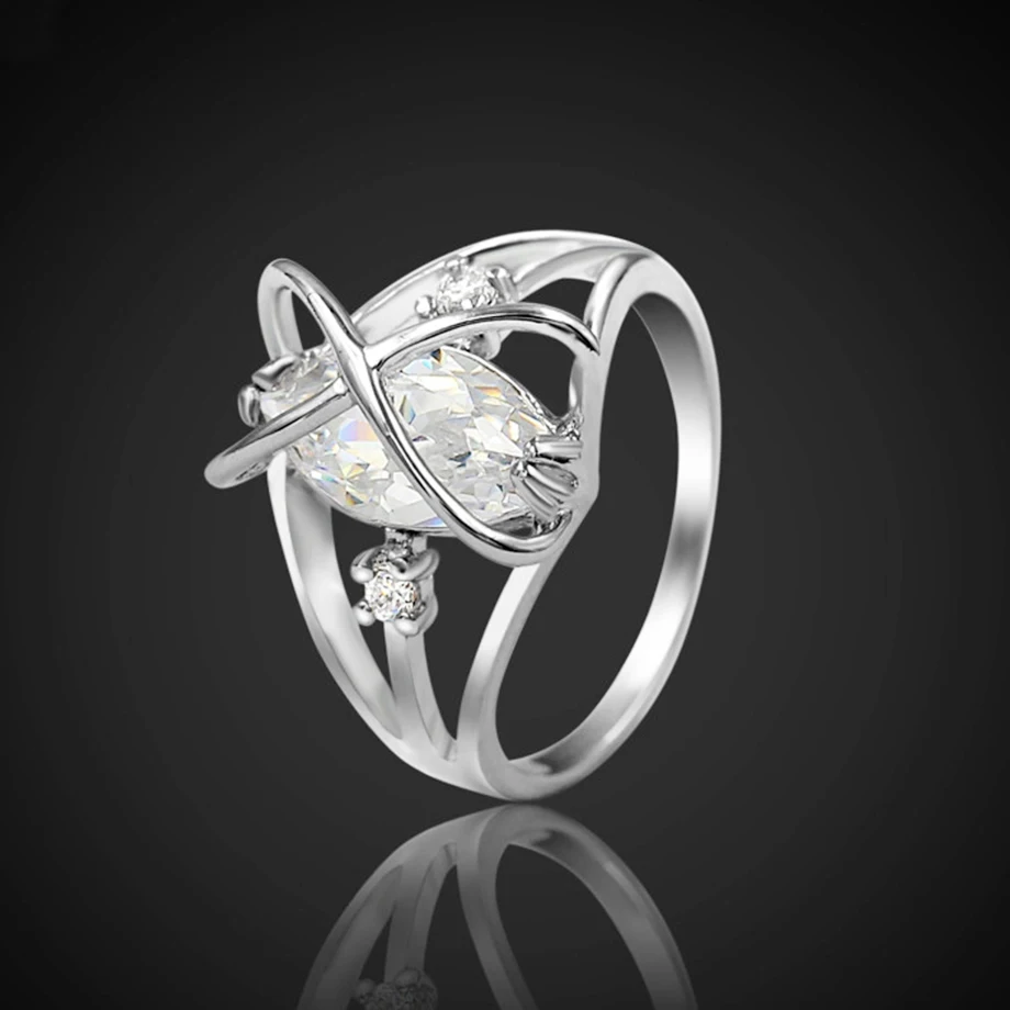 Роскошные брендовые модные ювелирные изделия серебряного цвета X Форма Крест