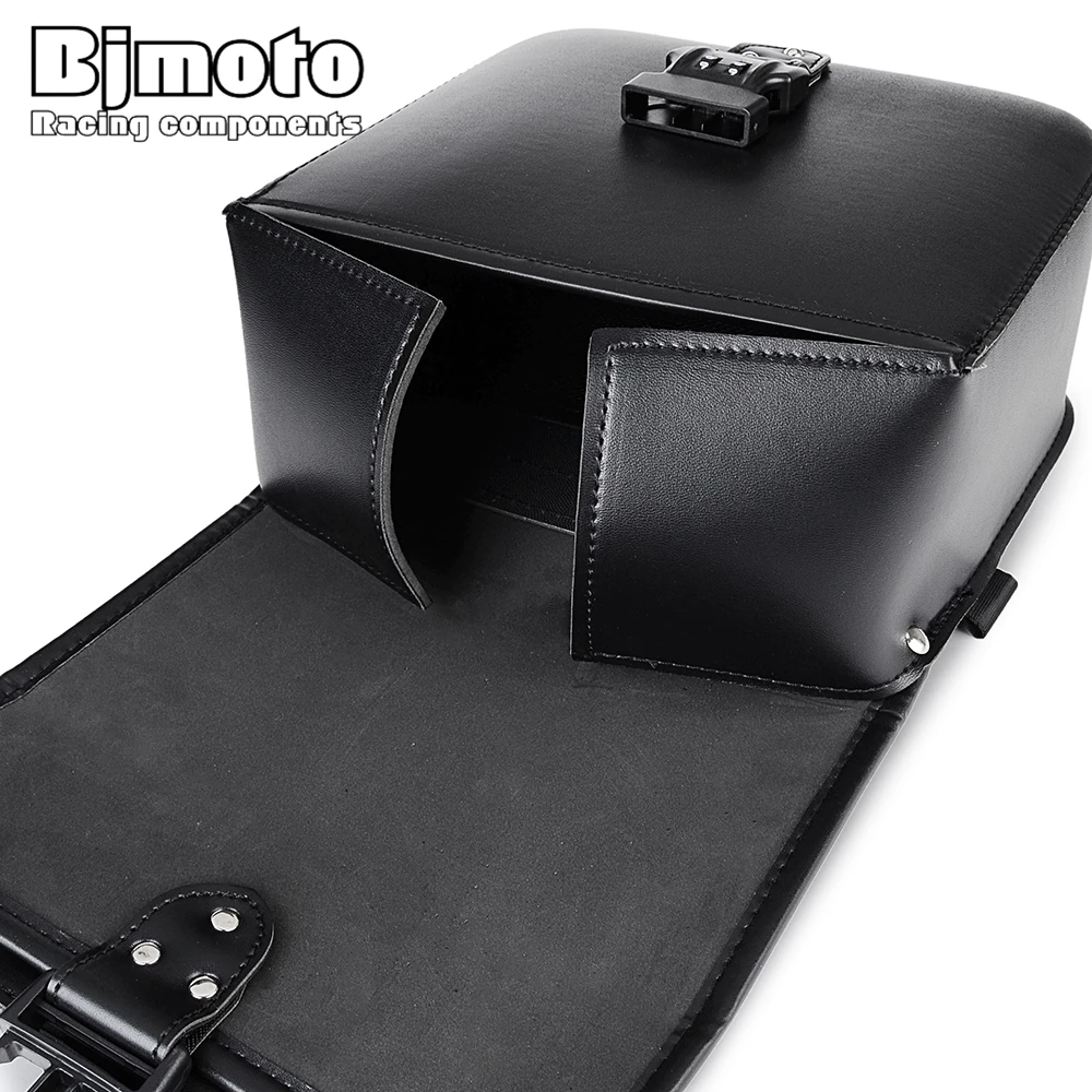 Сумки с кодовым замком мотоциклетная седельная сумка из искусственной кожи