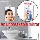 Небьющееся зеркало для туалета, без тумана, для дома и душа, косметическое средство, противотуманное зеркало для бритья #225