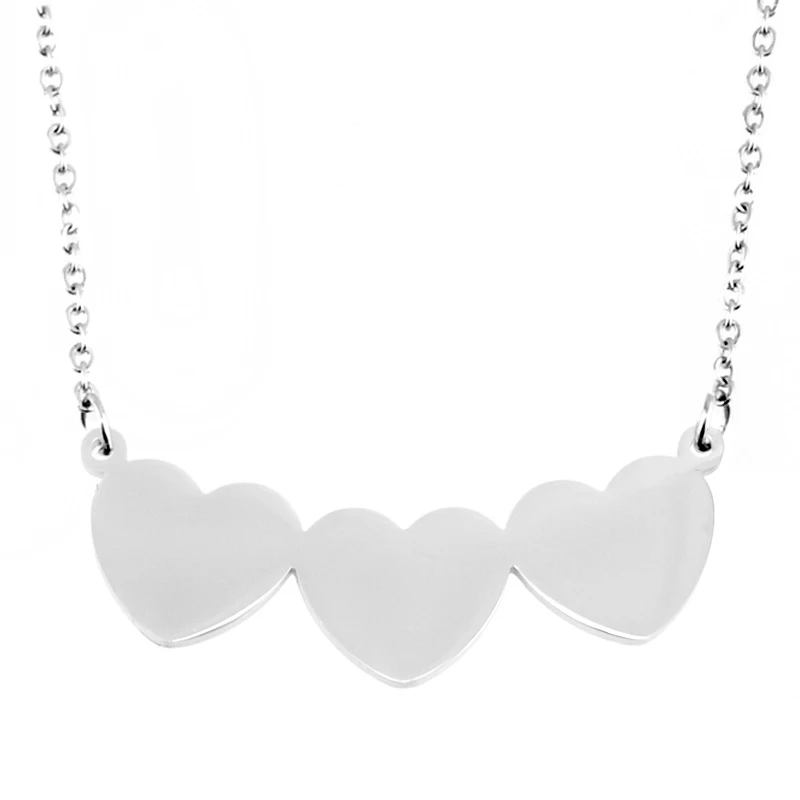 Чокер с тройным соединением в форме сердца для женщин женское ожерелье из