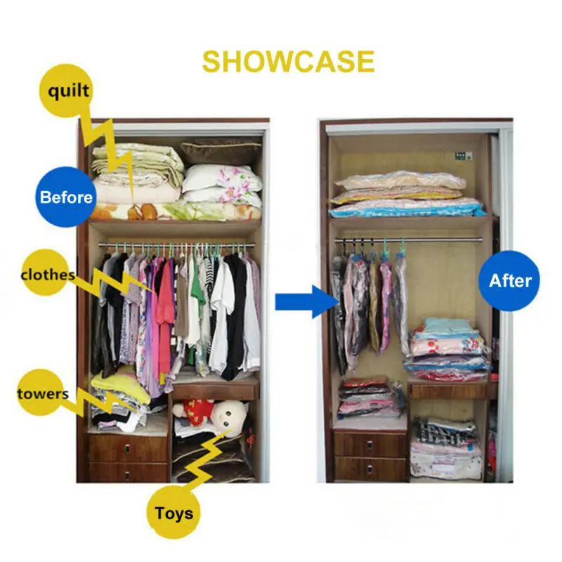 Вакуумные пакеты компактный сжатый органайзер для хранения 1 шт.|Чемоданы| |