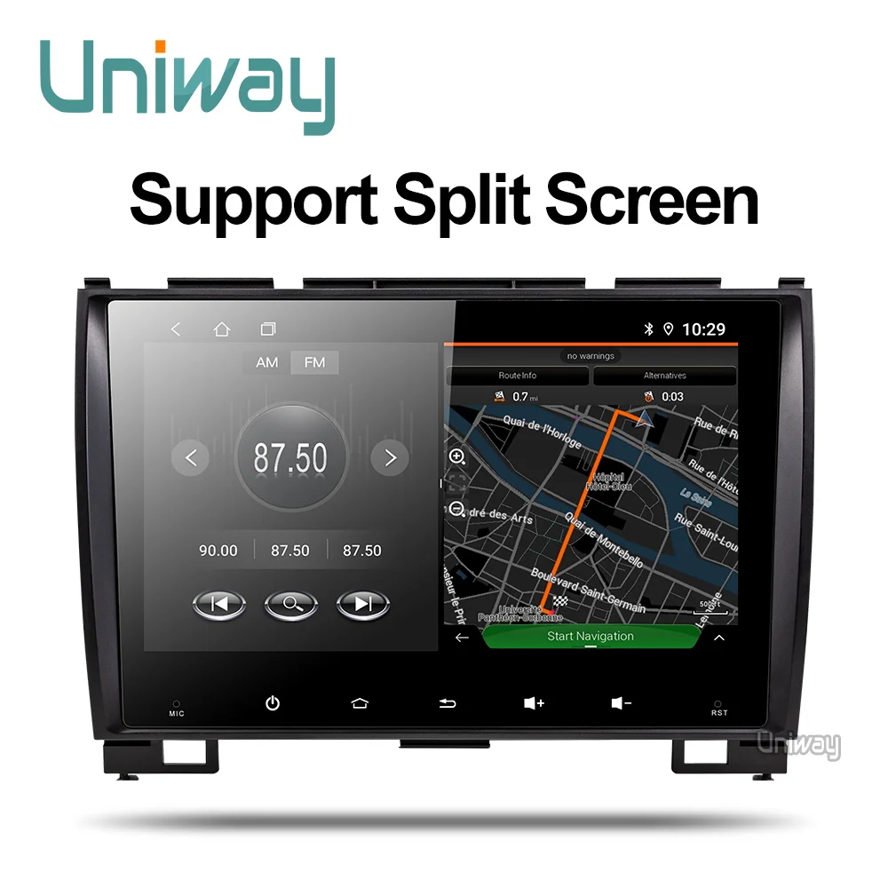 Автомагнитола Uniway AH59081 2 Гб + 32 ГБ android 8.1car dvd для Great Wall Haval H3 H5 навигация с