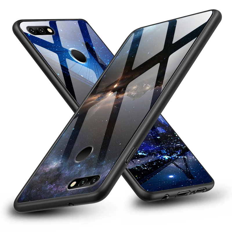 Чехол для Huawei Honor 6X 7A 7C 7X 8A 8X 9Lite чехол из закаленного стекла Y6 Y9 2018 2019 Y7 Prime Pro Magic2