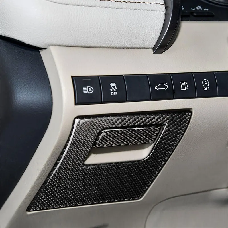

Carbon Fiber Car Accessories Interior Storage Box Panel Decoration Protective Cover Trim Stickers For Toyota Camry 2018 2019