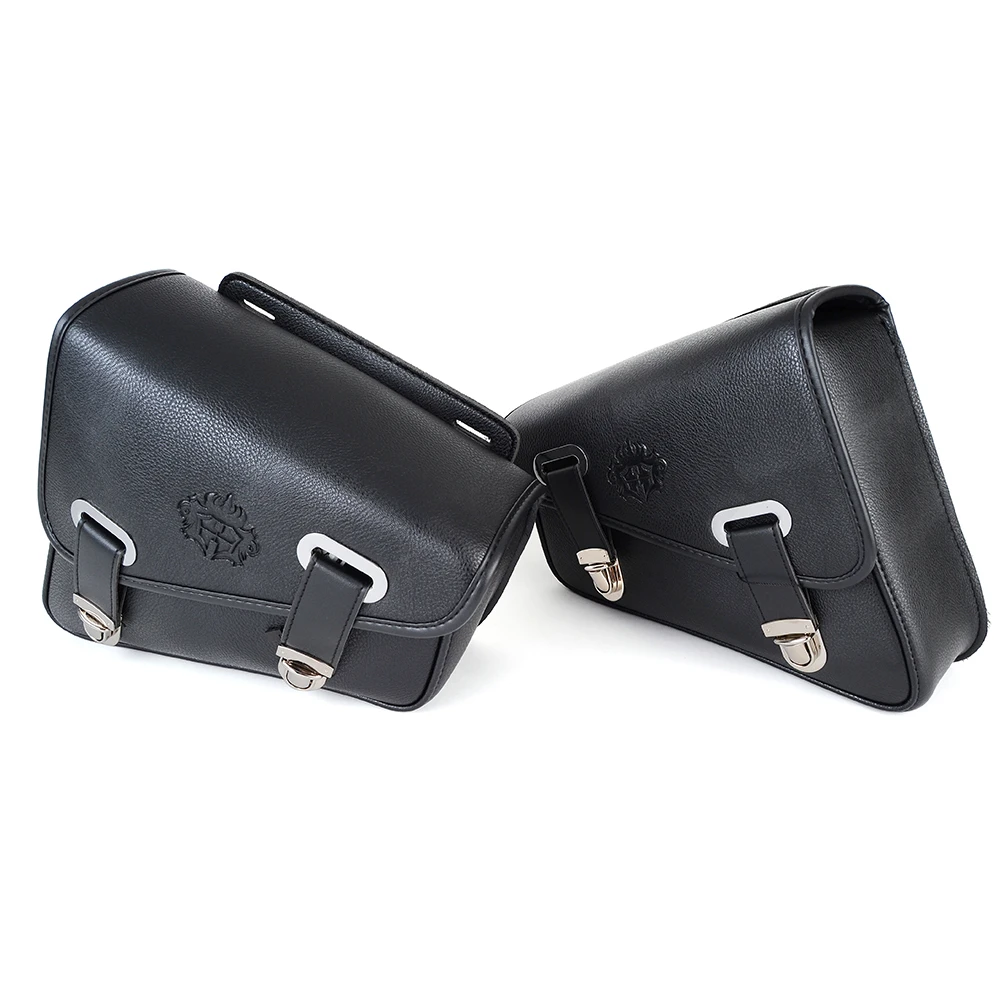 

Универсальный мотоциклетный боковой портфель в стиле ретро, сумка для инструментов Leahter, сумка для хранения багажа, водонепроницаемая