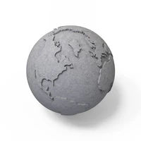 concrete globe silicone mold cement handmade 3d mould desktop decoration tool