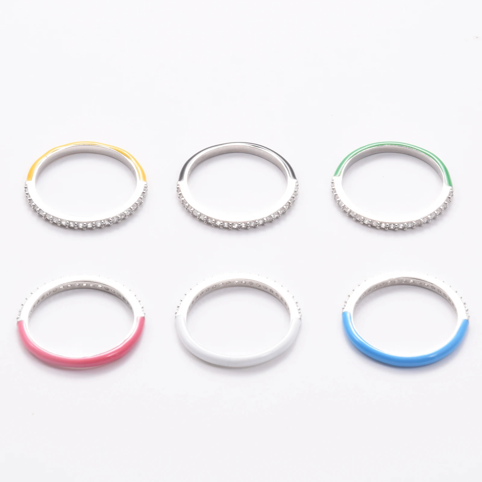 

Эмалированное кольцо для женщин с полным покрытием