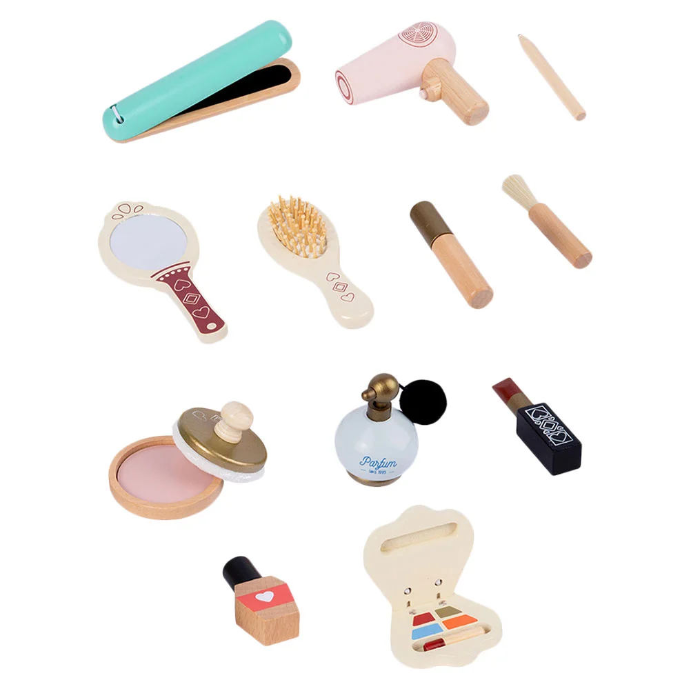 

1 компл. Макияж для маленьких принцесс, девочка, ролевая игра, макияж, деревянная косметика