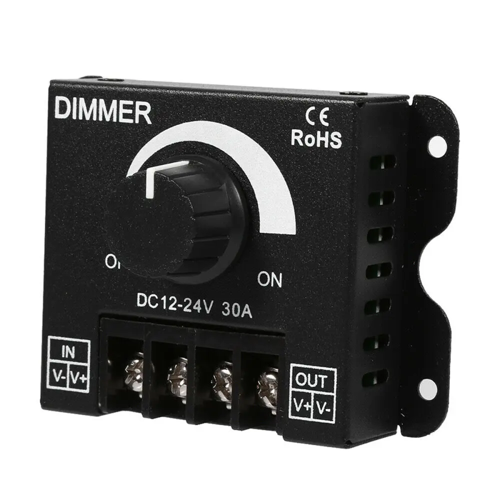 Kawatik LED Dimmer DC12-24V 30A Stepless Switch Controller for Strip Single Lamp | Лампы и освещение