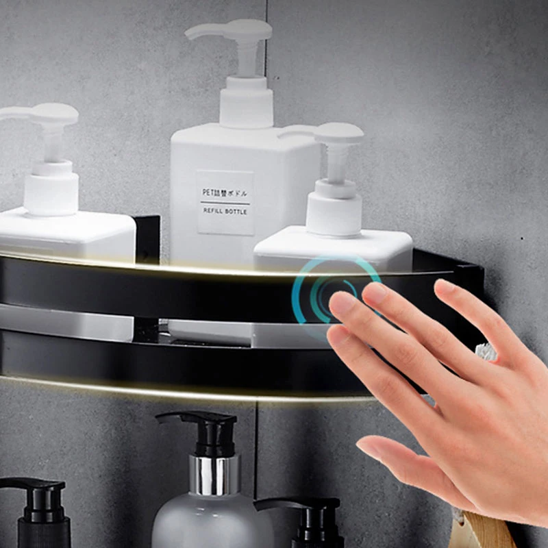 SimpleHouse. Pro матовая черная космическая алюминиевая полка для ванной комнаты