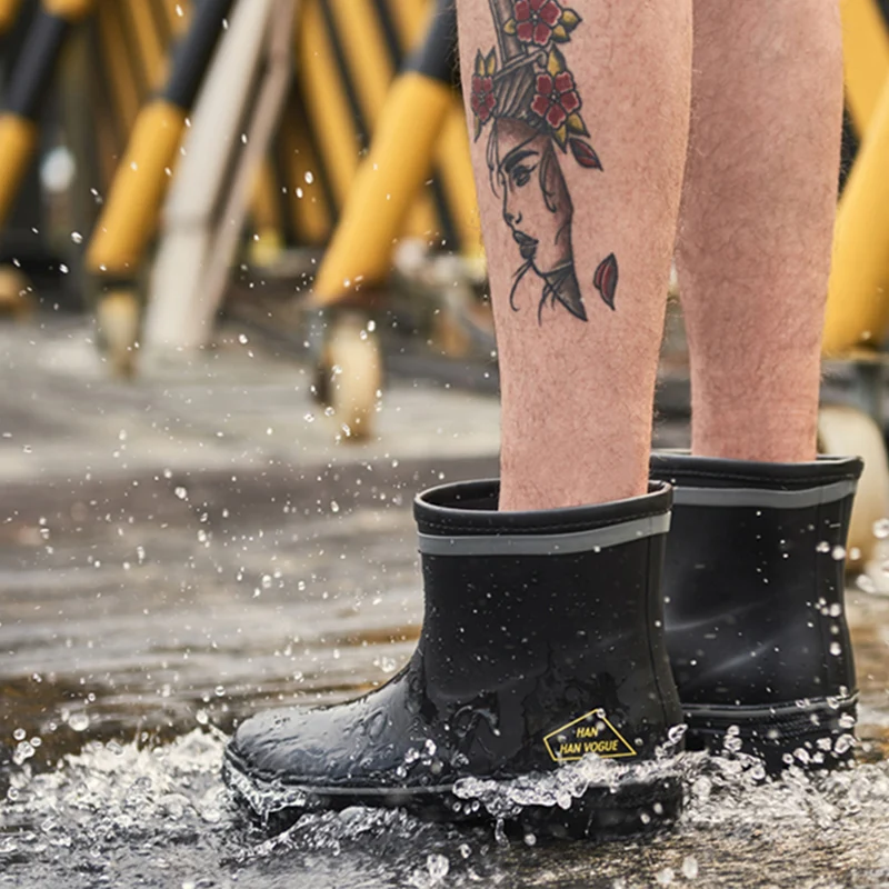 Модная повседневная обувь Короткие непромокаемые водонепроницаемая для мужчин