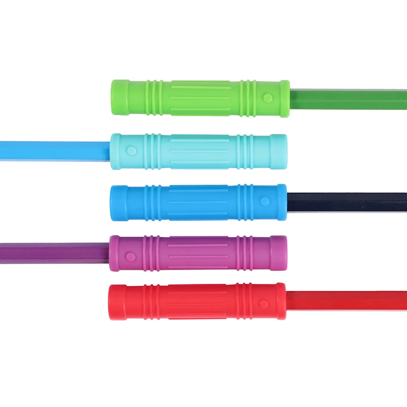 

Chewable Pencil Topper Saber Bite Silicone Teether Pencil Cap Sensory Toy for Kids Children Autism ADHD Chew Tools