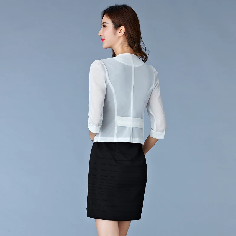 Женский блейзер короткий белый повседневная одежда 2020 Элегантный Приталенный