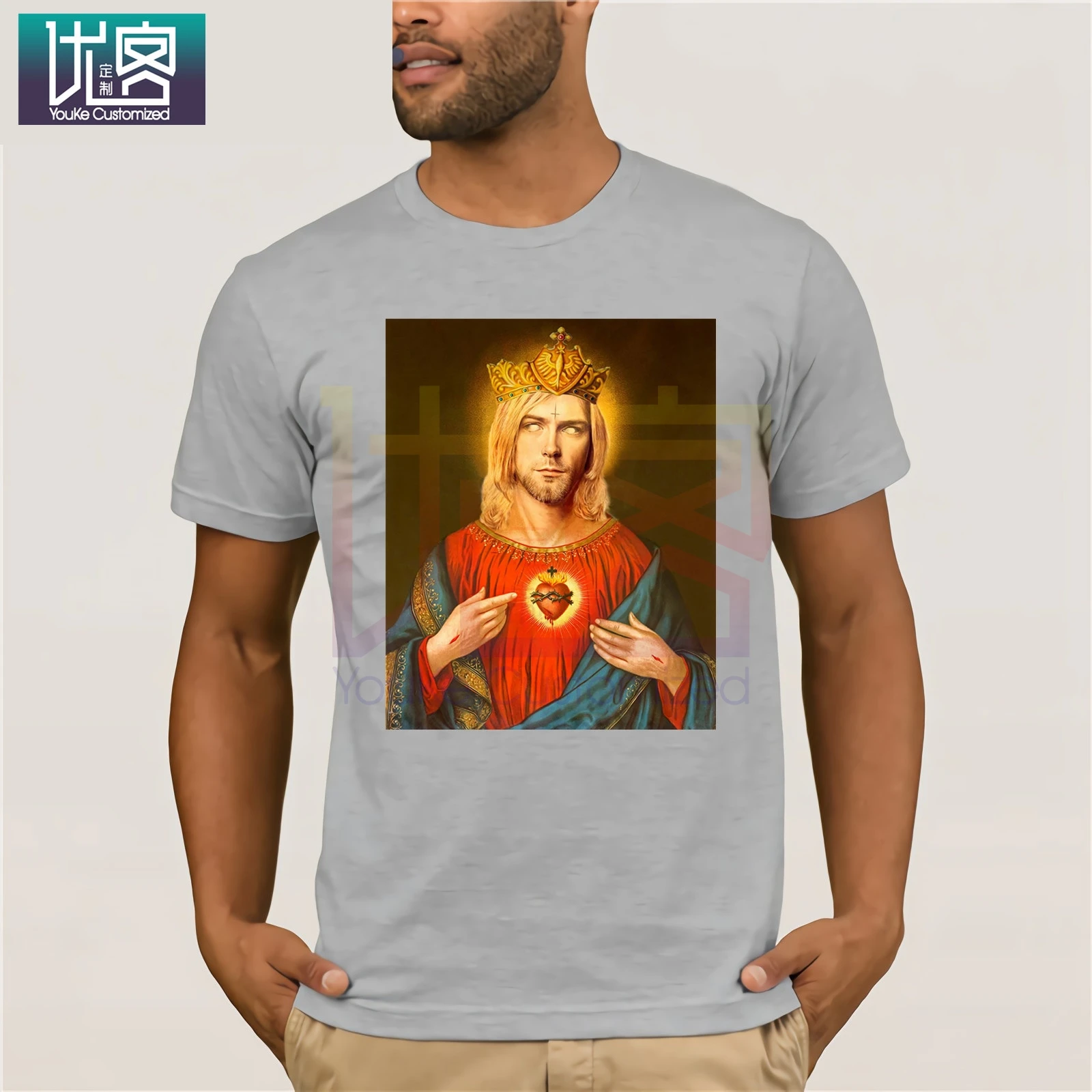 Nirvana Kurt Cobain Футболка мужская Harajuku Song Lyrics обрамленная печать рок-звуков летняя Lothes