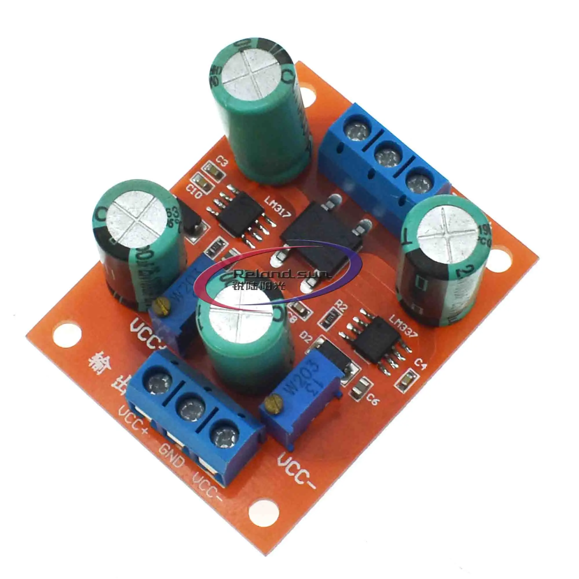 LM317 + LM337 регулируемая плата источника питания со стабилизацией напряжения