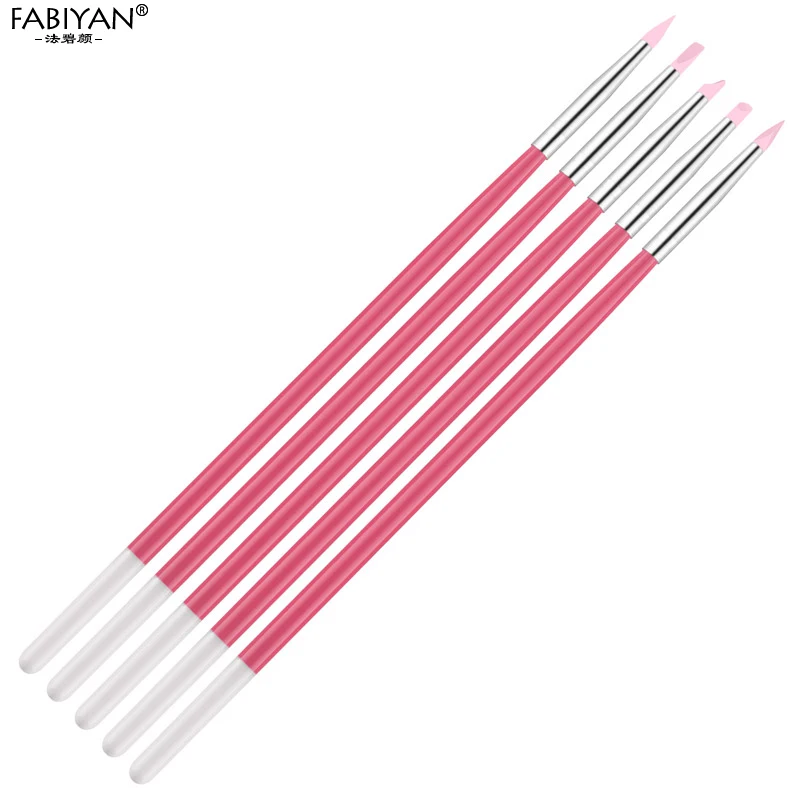 5 шт. силиконовая кисточка для дизайна ногтей|nail gel brush set|gel setgel nail set |