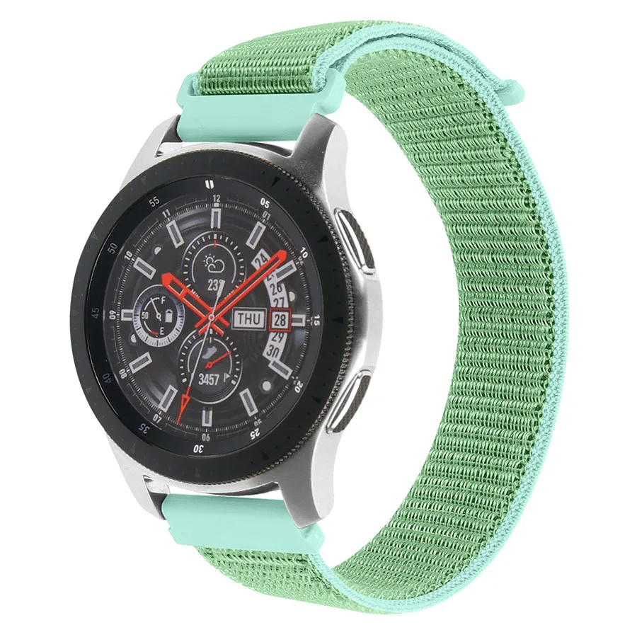 Mint Green Gear s3 Frontier ремешок для samsung galaxy watch 46 мм 22 мм ремешок для часов спортивный тканый нейлоновый холщовый ремешок для часов huawei watch gt ремешок - Цвет ремешка: Mint Green