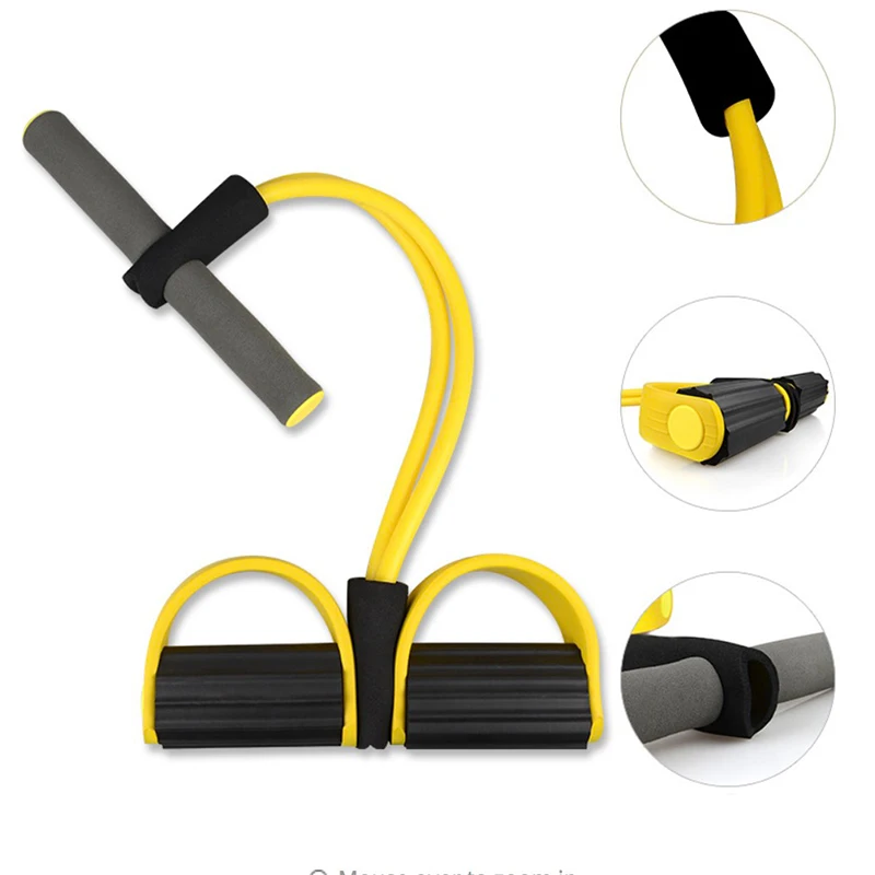 Эластичные тяговые веревки тренажер для брюшной полости Rower живота дома