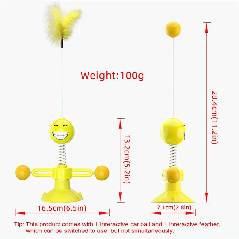 

Electric Automatic Cat Ball Toy Interactive Puzzle Smart Pet Cat Ball Teaser Feather Toys Pet Supply Funny Kitten Cat Toys