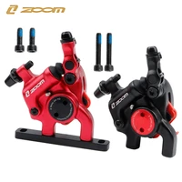 zoom bike front rear mechanical disc brake hydraulic clamp anodized road bicycle line pulling caliper