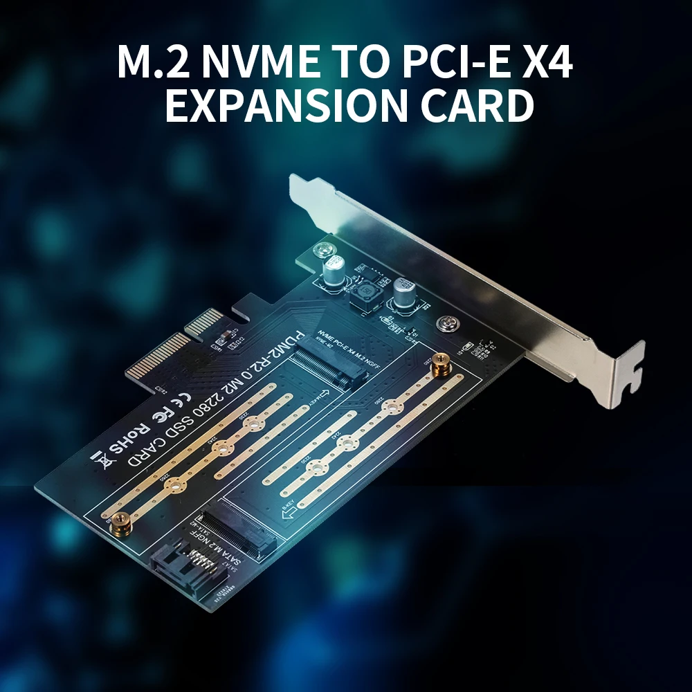 M.2 NVME к PCI-E X4 карточка расширения SSD адаптер карты с M-key B-key интерфейсы поддержка SATA