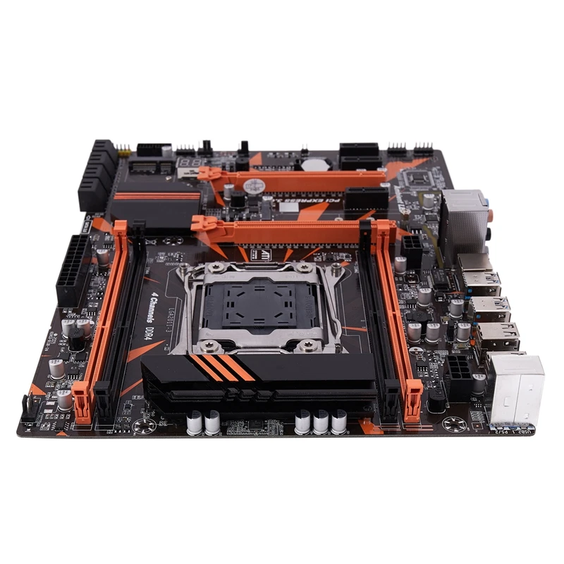 X99 LGA2011 V3 материнская плата DDR4 128G четырехканальный RAM USB3.0 SATA3.0 NVME M.2 для системный
