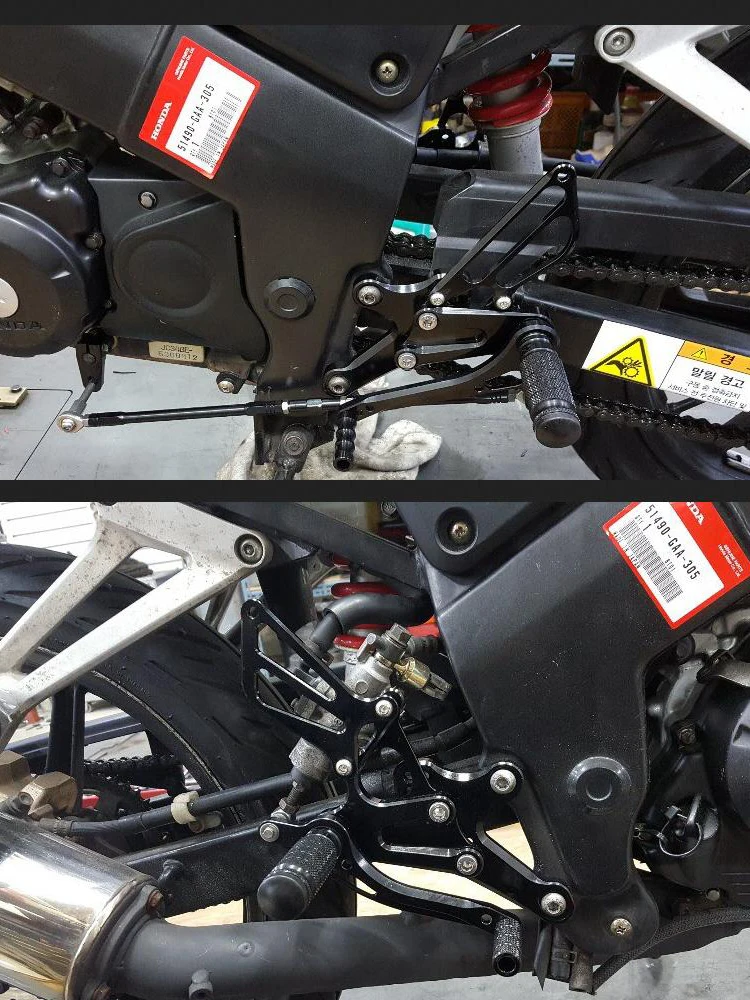 Комплект задних подножек для мотоцикла с ЧПУ подходит Honda CBR150 CBR150R CBR 125 2004 2010 2009