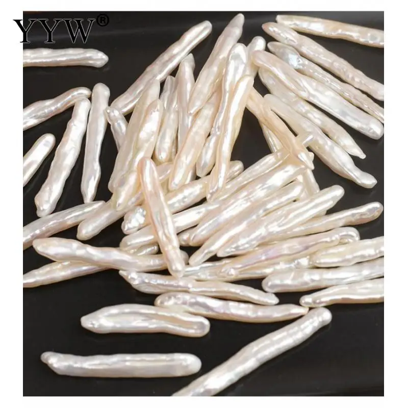 

Бусины Из Натурального пресноводного жемчуга, 4 х30 мм