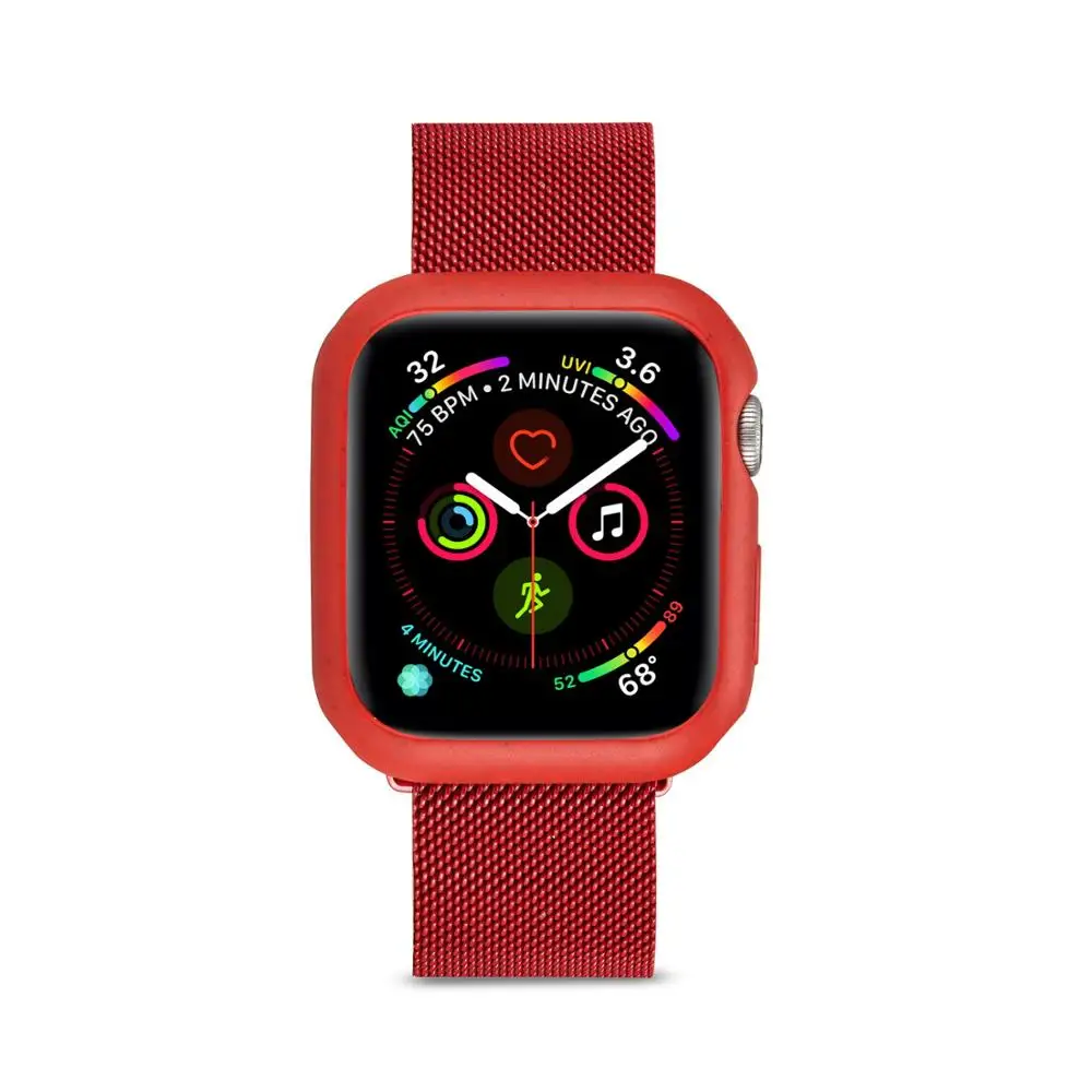 Защитный чехол для часов Apple Watch 4 5 3 2 40 мм 44 защитный бампер Macaroon iWatch серии 42 38