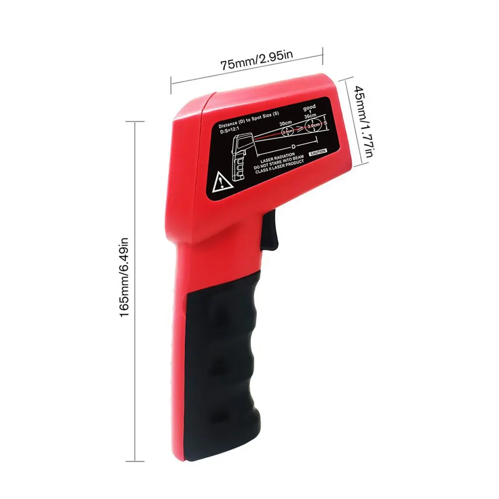 

Handheld Non-contact Infrared Thermometer Portable Industrial Thermometer High Precision Digital Laser Thermometer