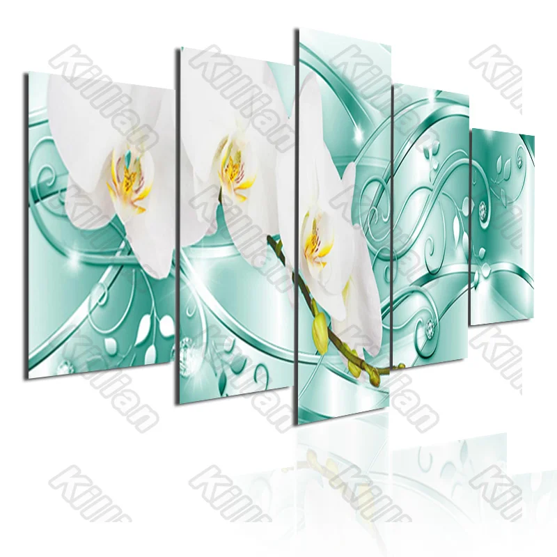 

Plant Style Canvas Paintings Modular Home Decor Hd Prints 5 Pieces Lily Flower Pictures Poster Living Room Wall Artwork Fresco