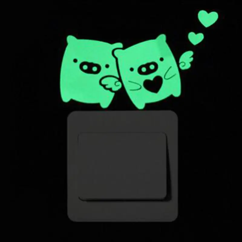 Creative Fashion New Luminous Carved Spiderman Switch Paste Living Room Bedroom Bathroom Stickers | Дом и сад