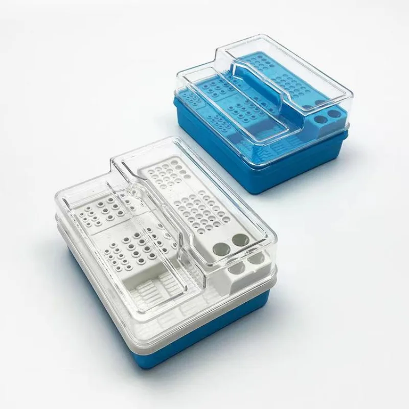 

New Products Dental Endo Box Autoclavable Plastic Composition by 91pcs Holes + 4pcs Small wells + 1pc Pool