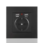 Usb Розетки Европейского Стиль с двойной USB розетка ЕС Стандартный с 2 портами (стандарт Германии сокет 86 Тип скрытый Установка 110-250V