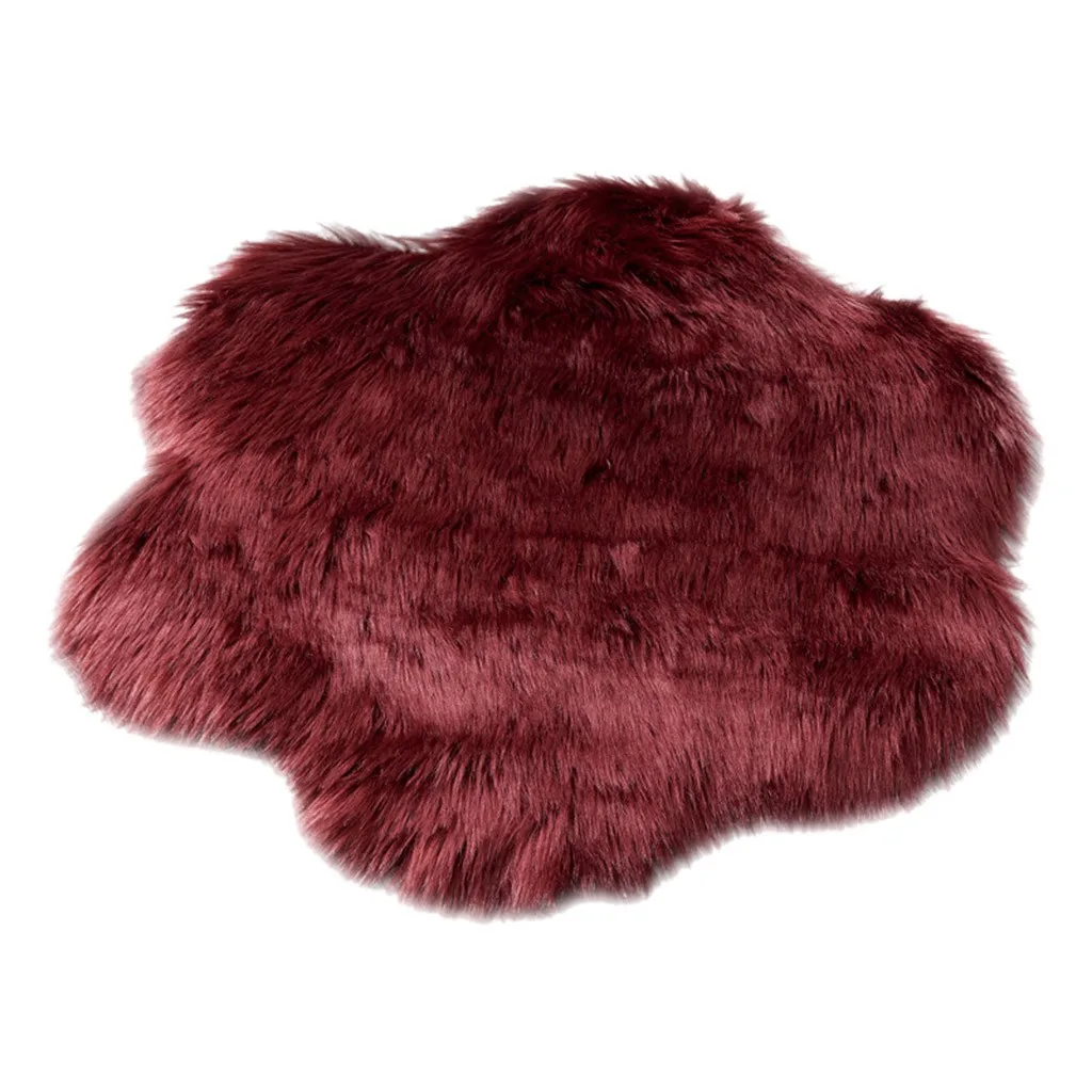 Мягкий коврик из искусственной овечьей шерсти для детской комнаты спальни