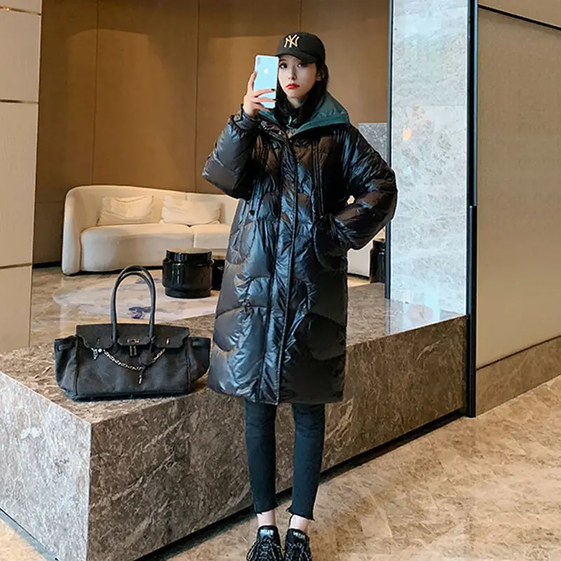 

New anti-season down jacket solid color warm coat thickened white duck down