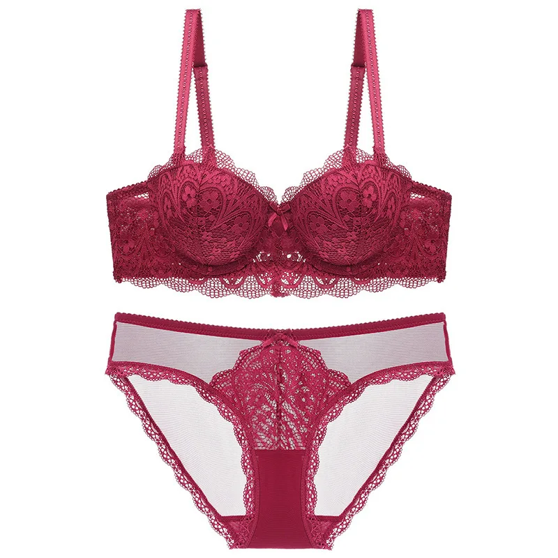 

Европа и США и сексуальное кружевное нижнее белье с глубоким v-образным вырезом, собранные на бюстгальтер на тонком каблуке под толстый кабл...