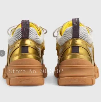 Fashion Genuine Leather Air Mesh Clunky Sneakers Glitter Crystal Belt Women Casual Shoes Sport Shoes tenis feminino - Цвет: as pic