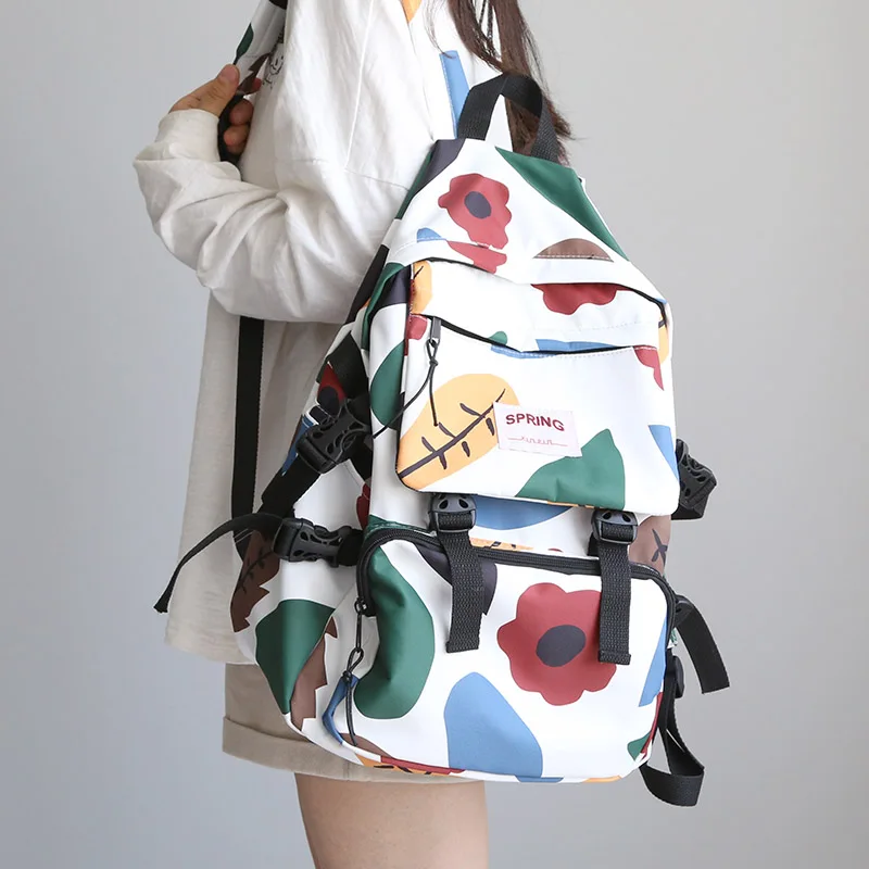 For Women Leaves Travel Backpack Female Student School Bag For Teenage Girl Book Mochilas