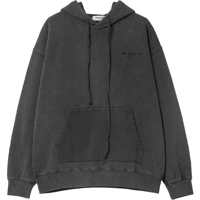 

2021 Spring And Autumn New Men's And Women's Solid Color Hoodies Plus Velvet Couple Hoodies