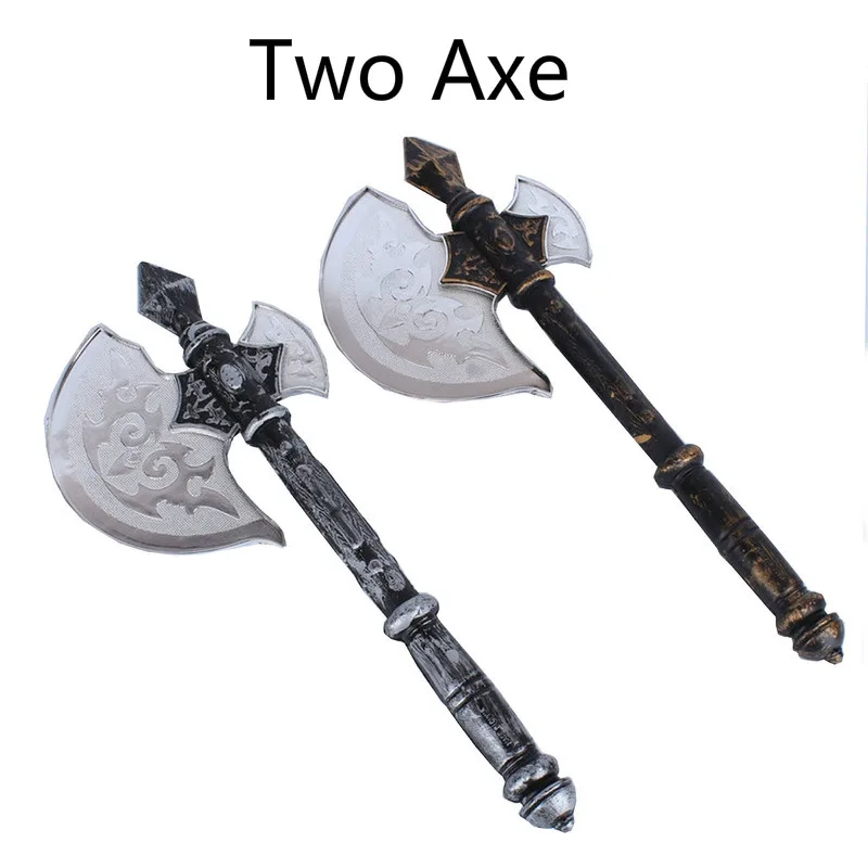 Пластиковый топор на Хэллоуин меч оружие реквизит детские игрушки скелет голова