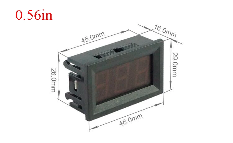 Мини цифровой вольтметр постоянного тока 4,5 в до 30 V 2-проводной миниатюрный светодиодный дисплей Напряжение измерительный прибор для тестирования автомобиля Мотоциклетные батареи автомобиля