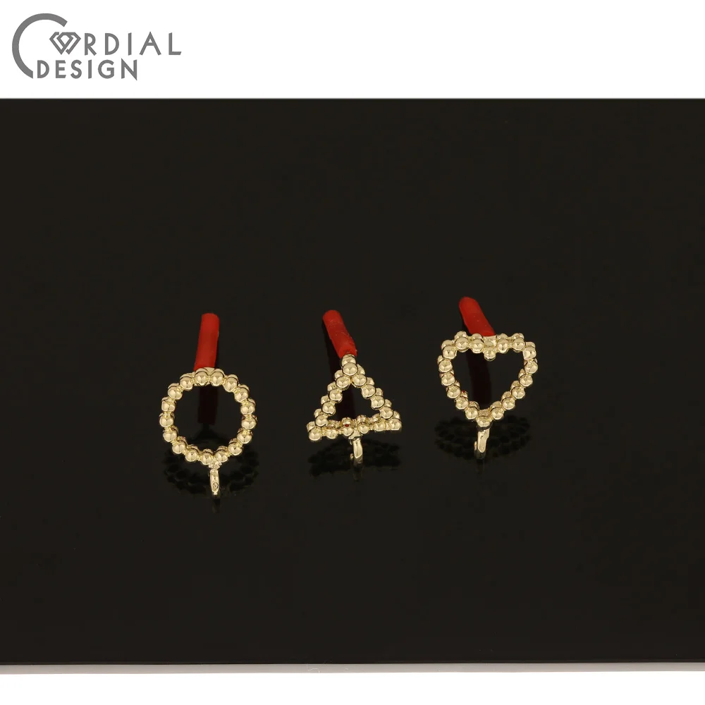 

Cordial Design 100Pcs Jewelry Accessories/Jewelry Findings & Components/DIY Making/Geometry Shape/Earrings Stud/Hand Made