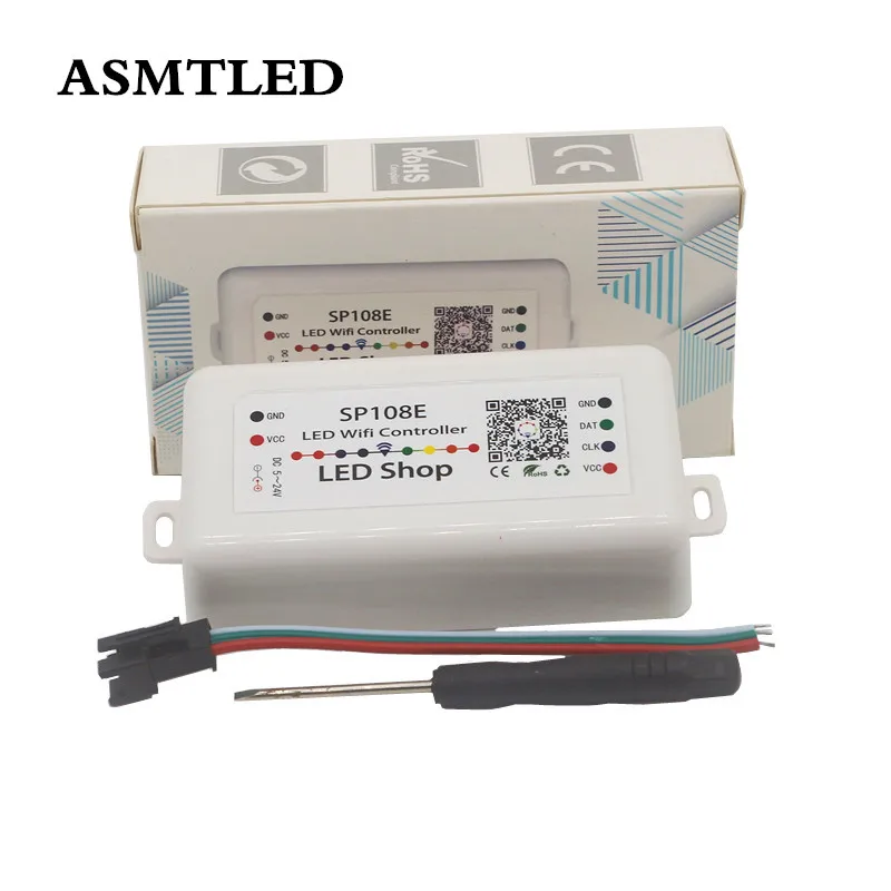 SP108E WS2812B WS2811 WS2801 СВЕТОДИОДНЫЙ Контроллер Wi Fi iOS Android App беспроводной пульт