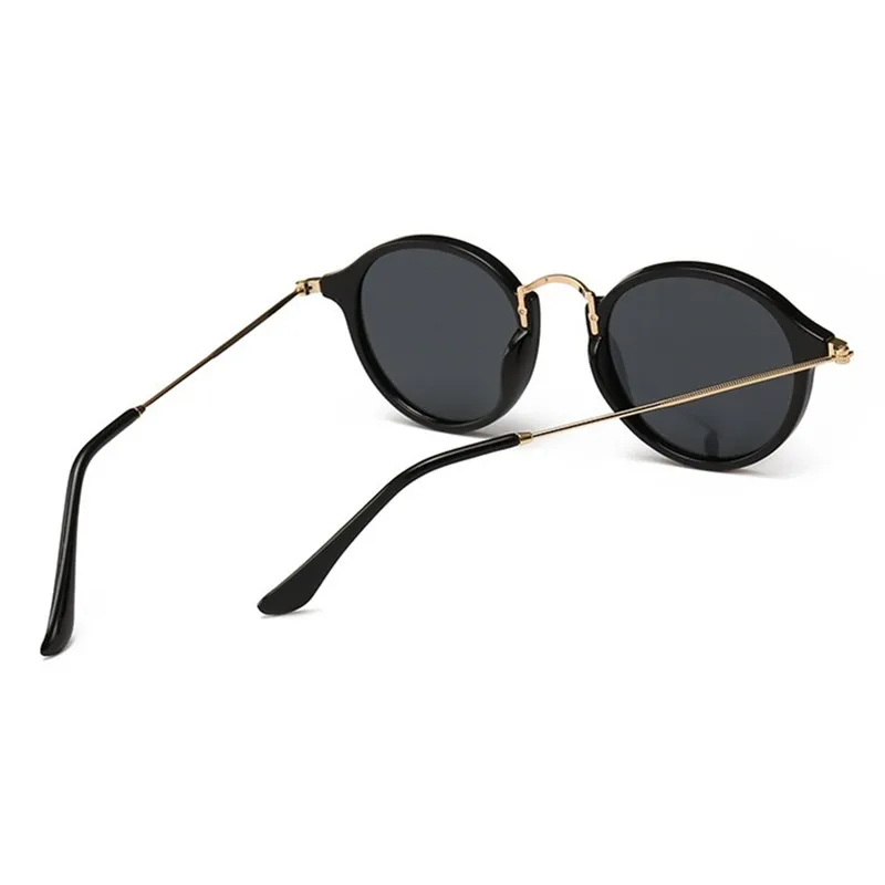 Модные новые круглые ретро солнцезащитные очки брендовые дизайнерские модные