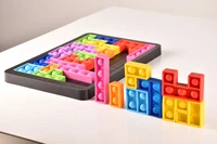 new silicone pop its rodent pioneer tetris building blocks jigsaw puzzles board games educational decompression toys kids gifts