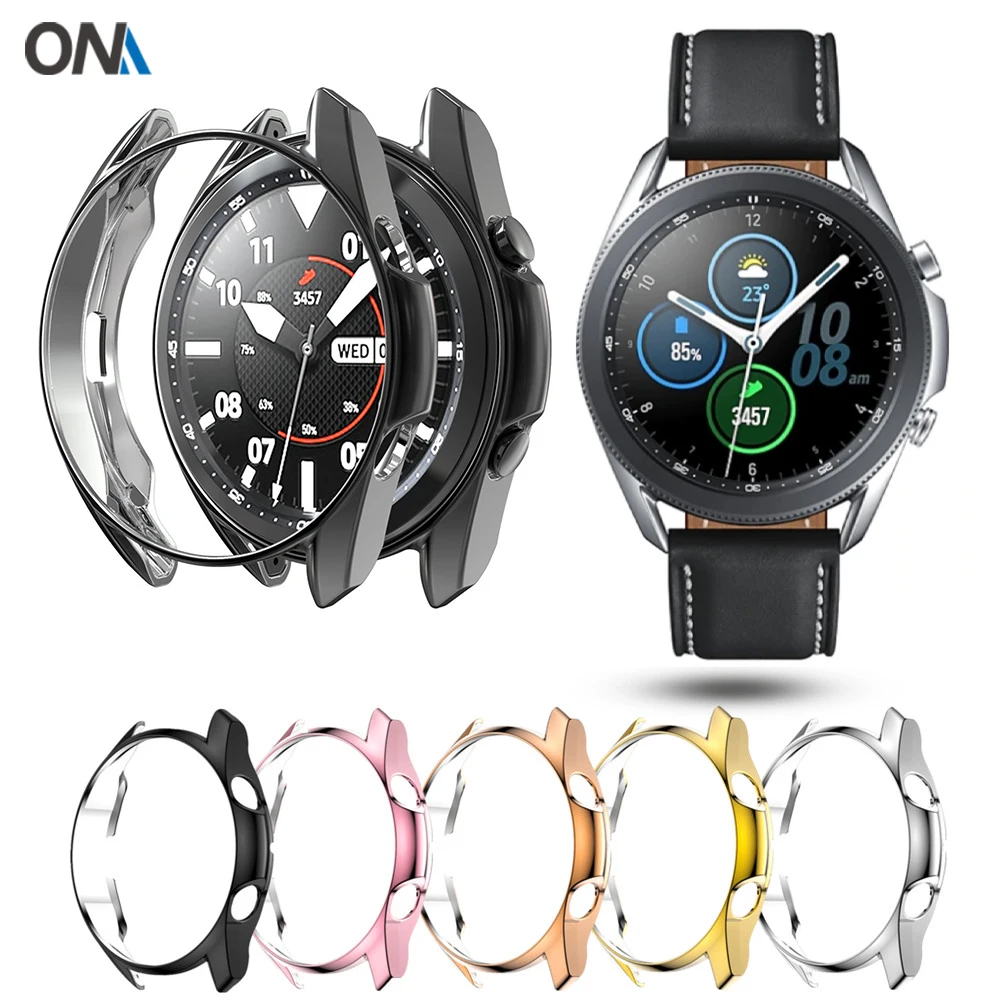 

Protector Case for Samsung Galaxy Watch 3 45mm Watch3 Smartwatch PC Hard Anti-scratch Cover Bumper Shell Accessories Low price