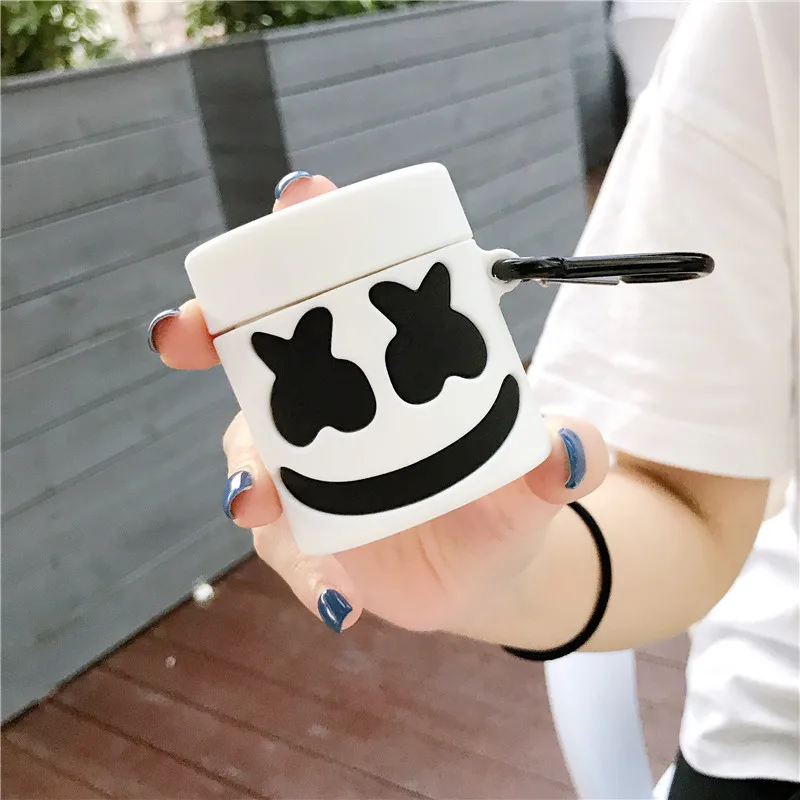 

3D Cartoon Earphone Case For AirPods Bluetooth Headset Box For airPods 1 2 Cramophone Cover Air Podd Accessories Couple Case