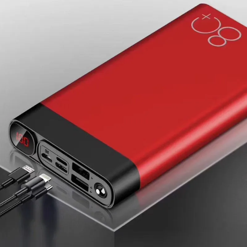 80000mah portable power bank with led light hd digital display charger travel fast charging powerbank for xiaomi samsung iphone free global shipping