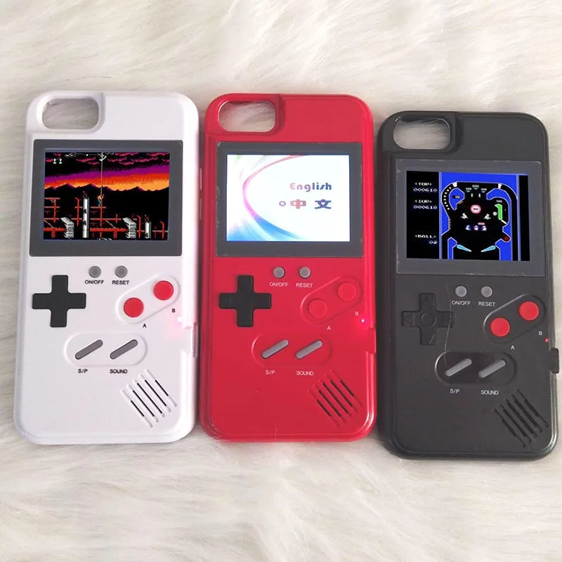 GTIPPOR цветной экранный чехол для игровой приставки для iphone 7, 6, 8 Plus, тетрис, Ностальгический ретро 26 Тип, игровая декомпрессионная оболочка для iphone